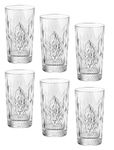 Bormioli Rocco Bartender Stone 16.5 oz. Cooler Glass, Clear, Set of 6