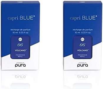 Capri Blue Volcano Pura - Recambios de difusor enchufable para el hogar inteligente, recambios Capri Blue Pura, recambios de difusor Pura con un aroma tropical y cítrico, repuestos de difusor de