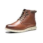 Bruno Marc Men's Winter Snow Boots Leather Dres S Casual Chukka Boots SBOD2302M Brownsize 6.5 M US