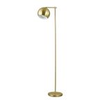 Globe Electric 12915 60" Floor Lamp, Gold, Satin Finish, in-Line On-Off Switch, Floor Lamp for Living Room, Floor Lamp for Bedroom, Home Improvement, Reading Lamp, Home Office Accessories, Floor Lamp