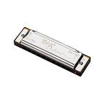 Fender Blues Deluxe Harmonica, Key of D, 10 Holes, Nickel Chrome, Includes Case