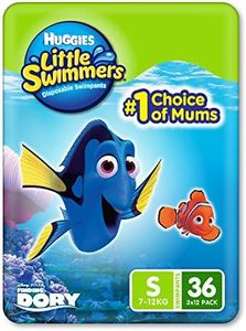 Huggies Little Swimmers Swim Nappy Small (7-12kg) 36 Count