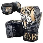 RAGECAMEL Boxing Gloves for Kids with Handwraps, Kids Boxing Gloves for 3-8 Years Girls and Boys, Kids Boxing Set, Training Boxing Gloves, Punching Gloves (Gold)