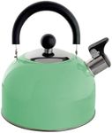 Lily's Home 2 Quart Stainless Steel Whistling Tea Kettle, the Perfect Stovetop Tea and Water Boilers for Your Home, Dorm, Condo or Apartment. (Pastel Green)