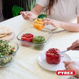 Pyrex 3-Piece Glass Oven Plate Set – Durable Bakeware