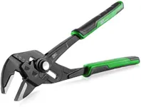 SK 10-Inch Pliers Wrench, Premium CR-V Construction, Smooth Parallel Jaws with Comfortable Grips