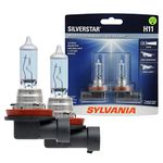 SYLVANIA H11 SilverStar High Performance Halogen Headlight Bulb, (Contains 2 Bulbs)