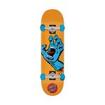 Santa Cruz Screaming Hand Mid Sk8 Completes, Orange, 7.80" x 31"