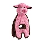 Outward Hound Cuddle Tugs Pig Plush Interactive Dog Tug Toy