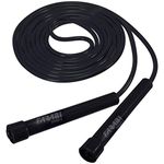 Farabi Sports Skipping Rope Jump Rope Fitness Gym Boxing Training Jumping Rope (Black)