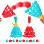 Outdoor Indoor Game Activities for Kids with 2 Catch Launcher Baskets and 10 Balls, Lawn Campground Beach Christmas Party Toys for Kids Age 5 6 7 8 9 10+ and Adult