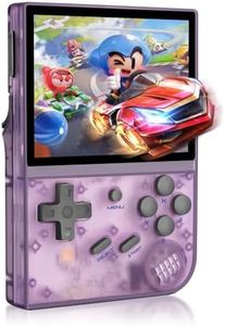 Anbernic RG35XX Handheld Game Console Retro Games Consoles with 3.5 Inch IPS Screen 64G TF Card 5474 Classic Games 2100mAh Battery Support Linux, HDMI and TV Output Purple