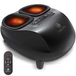 CooCoCo Foot Massager with Heat & Remote, ABS Shiatsu Foot Massager Machine with Base, Deep Kneading & Compression, Foot Warmer, Gifts for Women, Men, Mom, Dad