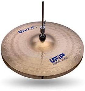 Ufip BI-14HH Bionic Series 14 Inch Hi Hat Cymbals l B20 Bronze Alloy l Hand-Crafted in Italy Since 1931 utilizing our Exclusive Rotocasting Process l Designed for Rock, Hard Rock, Heavy Metal & Fusion
