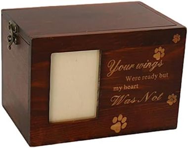 Generic Wooden Pet Urns for Dogs or Cats Ashes Dog Memorial Funerary Caskets Supplies Frame Pet Cremation Urns