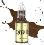 QUELLE Microblading Ink Permanent Makeup Pigment 0.5oz/15ml Eyebrow Ink Microblading Pigment for Eyebrow Eyeliner (Dark Brown)