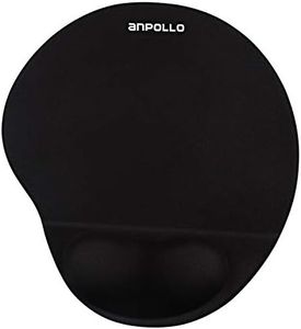 Anpollo Alfombrilla de Ratón Apoyo de Gel, Cojín Alfombrilla Ratón (Base de Goma no Deslizante) - Superficie Texturizada Impermeable