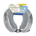 Cloudz Cool Gel Memory Foam Travel Pillow - Grey