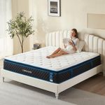 CHRIXANEIR 12 Inch Hybrid Mattress, Medium Firm Gel Memory Foam Mattress in a Box and Pocket Springs with Tencel Cover, CertiPUR-US Certified, Balance Support & Pain-Relief Full Size Mattress.