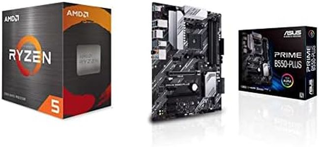 AMD Ryzen 5 5600X 6-core, 12-Thread Unlocked Desktop Processor & ASUS Prime B550-PLUS AMD AM4 Zen 3 Ryzen 5000 & 3rd Gen Ryzen ATX Motherboard