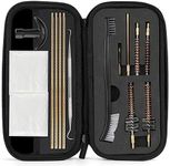 ProCase Gun Cleaning Kit for .223/5.56 Gun with Bore Chamber Brushes, Brass, Jags, Rods and Gun Cleaning Pick in Portable Compact Case Black