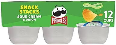 Pringles Potato Crisps Chips, Lunch Snacks, On-the-Go Snacks, Snack Stacks, Sour Cream and Onion, 8.8oz Tray (12 Cups)