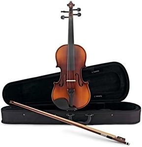 Gear4music Violin Full Size For Adult Beginners with Case & Bow