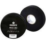 Raquex Protective Cloth Tape For Sports - 25 Metres Long - Non-Slip Self-Adhesive Grip Tape - Field & Ice Hockey Sticks, Tennis, Badminton, Squash Rackets, Skipping Ropes (Black)