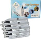 ARSUK 12g CO2 Cartridges for Airsoft Guns – Pack of 10 Non-Threaded Gas Canisters – Stainless Steel CO2 Capsules for Airsoft BB Gun, CO2-Powered Devices & Gear