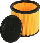 Grizzly Tools NTS Parkside PNTS 1400 C1 IAN 89964 Pleated Filter Including Lid with Steel Inner Mesh Filter Cartridge Dry Filter