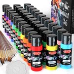 Acrylic Paint Set of 36 Colors 2fl 