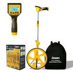 Zozen Measuring Wheel Digital Display, 3-Sections Foldable 12Inch Wheel, Imperial/Metric Measure Wheel with Backlit Display | Up to 99,999Ft/ 99,999M | Portable - with Cloth Backpack.