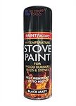 Black Heat Resistant High Temperature Matt Spray Stove Paint 400ml