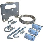 TV Aerial Clamp Fixing/Lashing Kit - For Masts Up to 2M