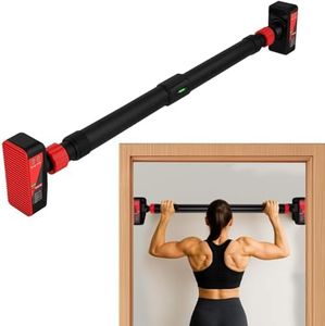 Maxpro Classic Pull Up Bar for Home Workout, Adjustable Rod 72-95cm width, Wall Mounted without Screws, Max Load 200kgs, Anti-Skid Grip for Pull-Ups, Chin-Ups, Push-Ups, Sit-Ups, and Stretching Adjustable Upper Body and Core Workout Pullup bar for Kids(MP3001)