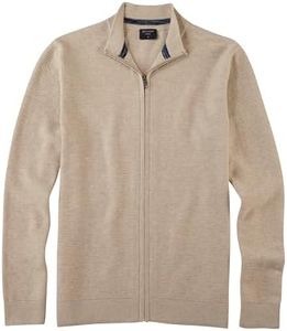 OLYMP Cardigan da uomo casual, a maglia, struttura, vestibilità regolare, Beige chiaro 20, XL