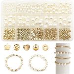 SEMATA 750Pcs Beads for Bracelets Making Kit DIY Pearl Jewelry Adults Charms String Crystal Girls Supplies