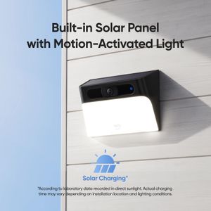 eufy Solar Wall Light Cam S120 – Wireless Outdoor 1080P Security Camera, Motion Light, AI Detection, IP65
