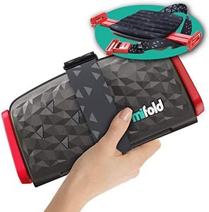 New mifold Comfort Grab-and-go Car Backless Booster Seat- 3X Thicker Cushion! Compact and Portable for Every Day and Carpooling, Travel, Taxis etc. Narrow and Lightweight car seat, Charcoal Grey