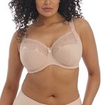 Elomi Women's Plus Size Morgan Underwire Banded Stretch Lace Bra, Sahara, 36G, Sahara, 36G