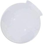 6-Inch White Glass Globe - 3-1/4-In