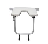 EASYCARE Folding Wall Shower Chair, Shower Seat Wall Mounted for Seniors, Foldable Bathroom Shower Bench for Pregnant Woman, Space-Saving, Stable & Heavy Load-Bearing