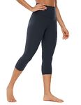 CRZ YOGA Butterluxe 19'' High Waisted Capri Workout Leggings for Women - Lounge Leggings Buttery Soft Yoga Pants True Navy 14