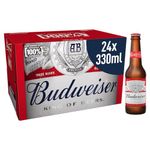 Budweiser Beer, 33 cl - Case of 24