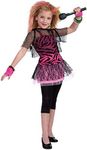 Forum Novelties 80's Rock Star Child Girl's Costume, Large