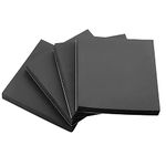 4Pcs Foam Sheets Self Adhesive 150mm Longx150mm Widex20mm Thick Closed Cell Foam Neoprene Rubber Sheets Insulation Anti Vibration Non-Slip Foam Rubber Pads Furniture Floor Protector Pads Black