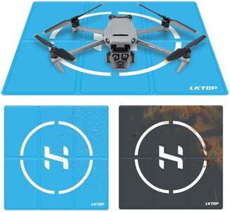 LKTOP Drone Landing Pad Weighted Foldable for DJI/Potensic/Skyrover/Specta, Double-Sided Waterproof Helipad Large Landing Mat for DJI Mavic/Air/Mini/Neo/Flip/Avata/FPV Series Accessories (26 inch)