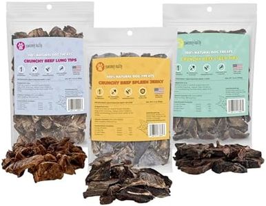 Crunchy Variety Bundle, Includes Beef Liver, Lung & Spleen Jerky, Vitamin-Rich & High-Protein Healthy Treats for Dogs, Rawhide-Free Air-Dried Treats for Puppies, Adults & Seniors, Made in USA