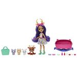 Enchantimals Baby Best Friends Danessa Deer and Sprint Doll with 12 Surprises in Each Box, 9 Baby Accessories, Baby Carrier Seat and Changing Bag, for Magical Collecting Fun, HLK84