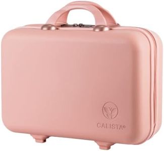 Calista Beauty Case Hair & Beauty Organizer, Pop-Up Vanity & Styling Station, Storage & Travel Case, Heat-Resistant Hair Tool Storage, Blush
